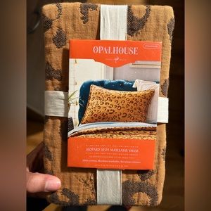 Opalhouse Leopard Sham NWT